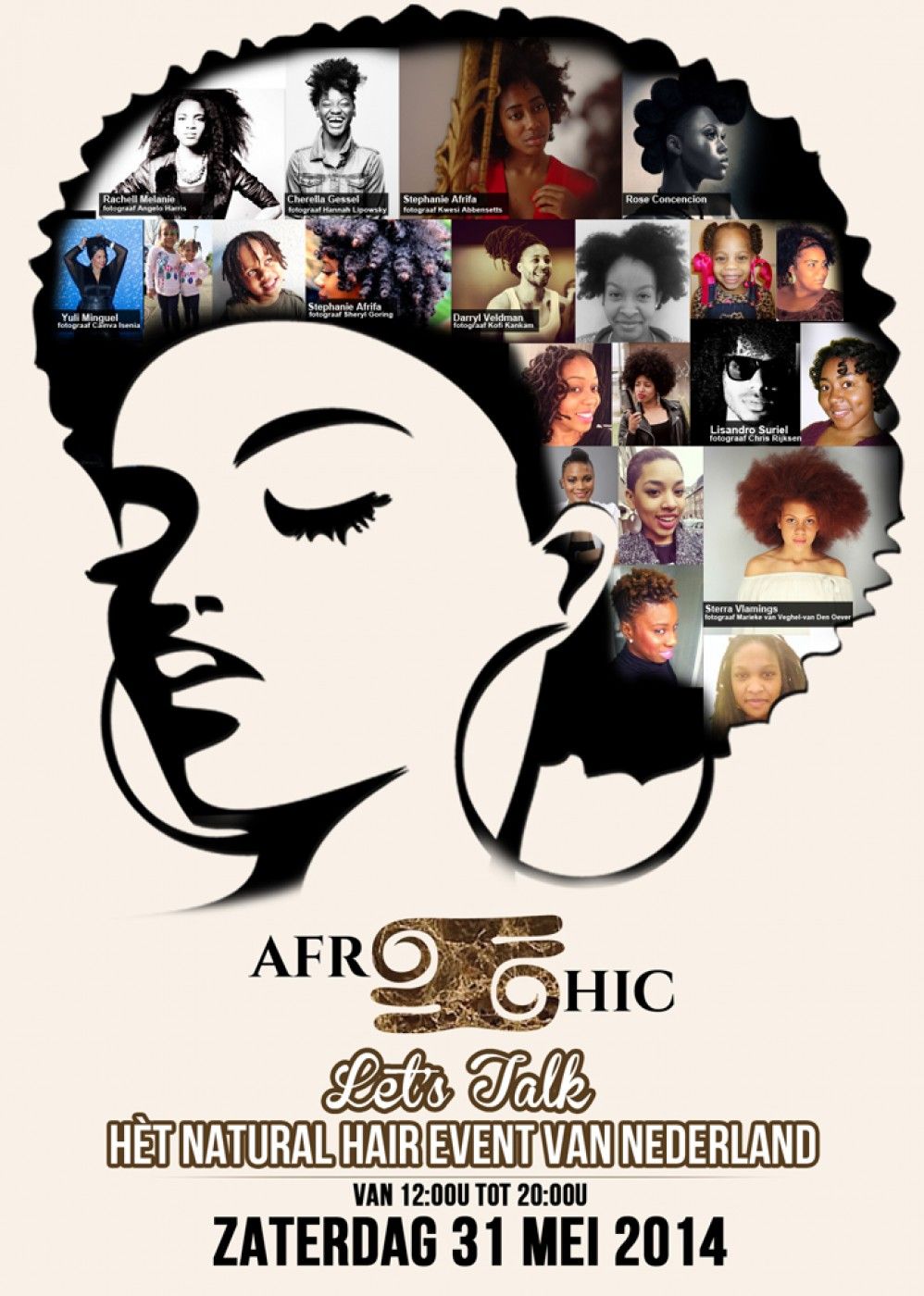Afro Chic Let's Talk flyer